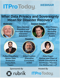 What Data Privacy and Sovereignty Mean for Disaster Recovery