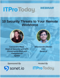 10 Security Threats to Your Remote Workforce