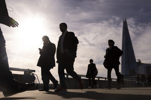 silhouettes of people outside