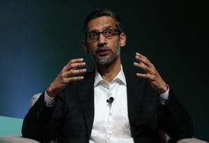 Photo of Alphabet CEO Sundar Pichai