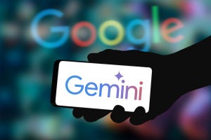 Gemini logo on a smartphone