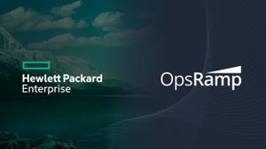 HPE and OpsRamp logos