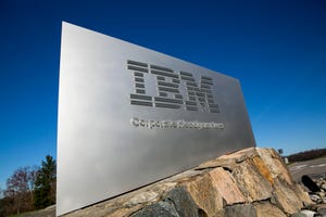 IBM logo sign