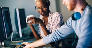 software developers working on computers